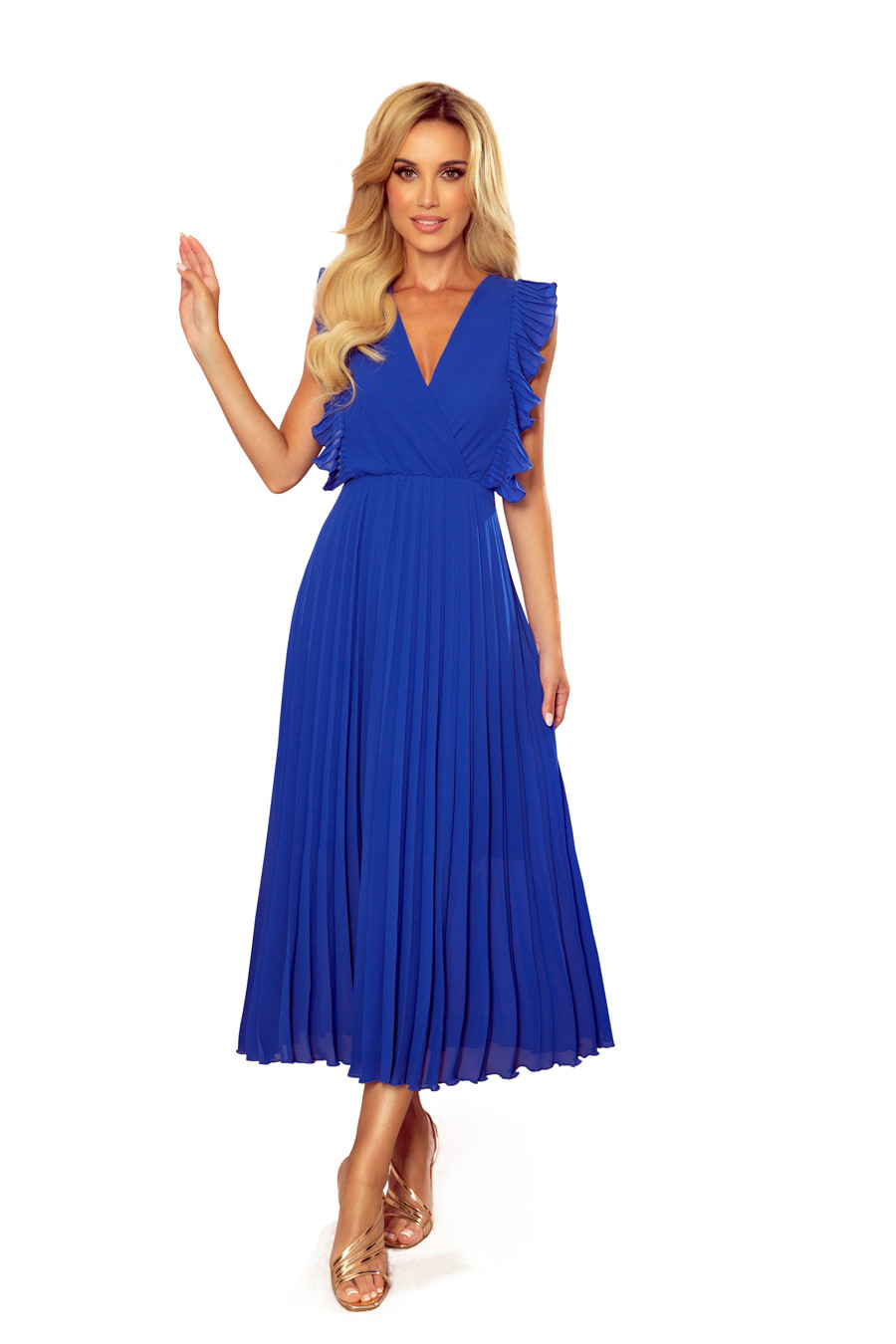 Dámské šaty 315-2 EMILY - NUMOCO královská modrá XL
