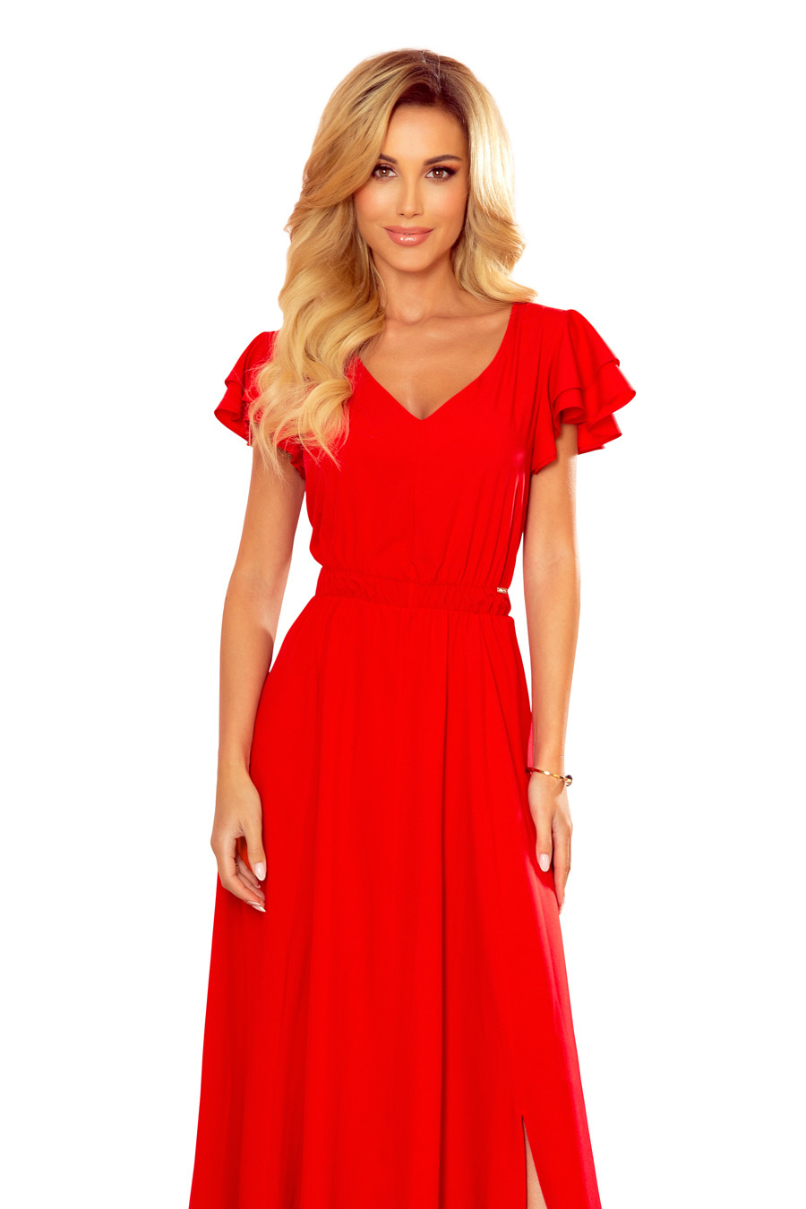 Dámské šaty 310-2 Lidia - NUMOCO červená XXL