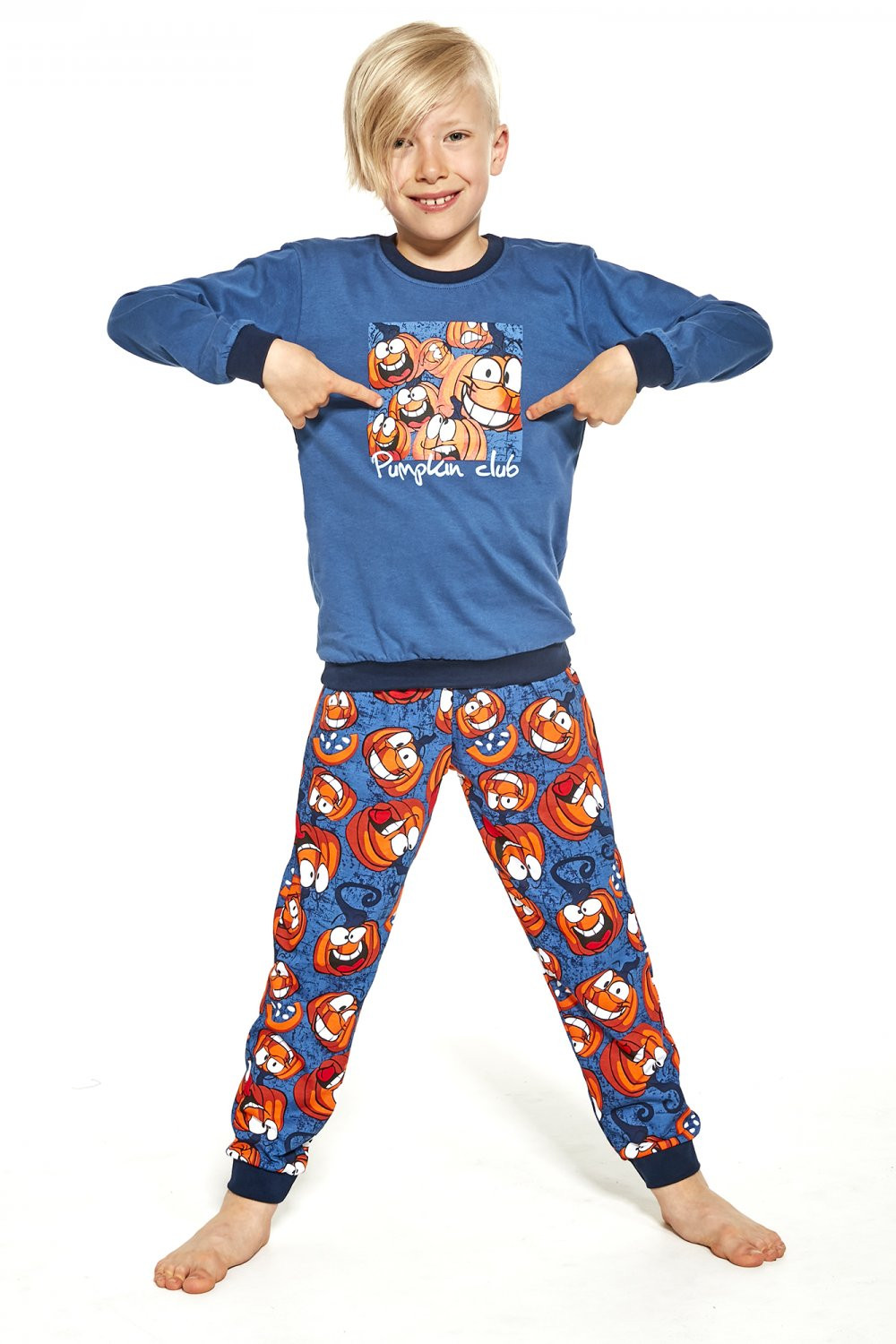 Chlapecké pyžamo model 16133882 - Cornette Barva: džínová, Velikost: 122/128
