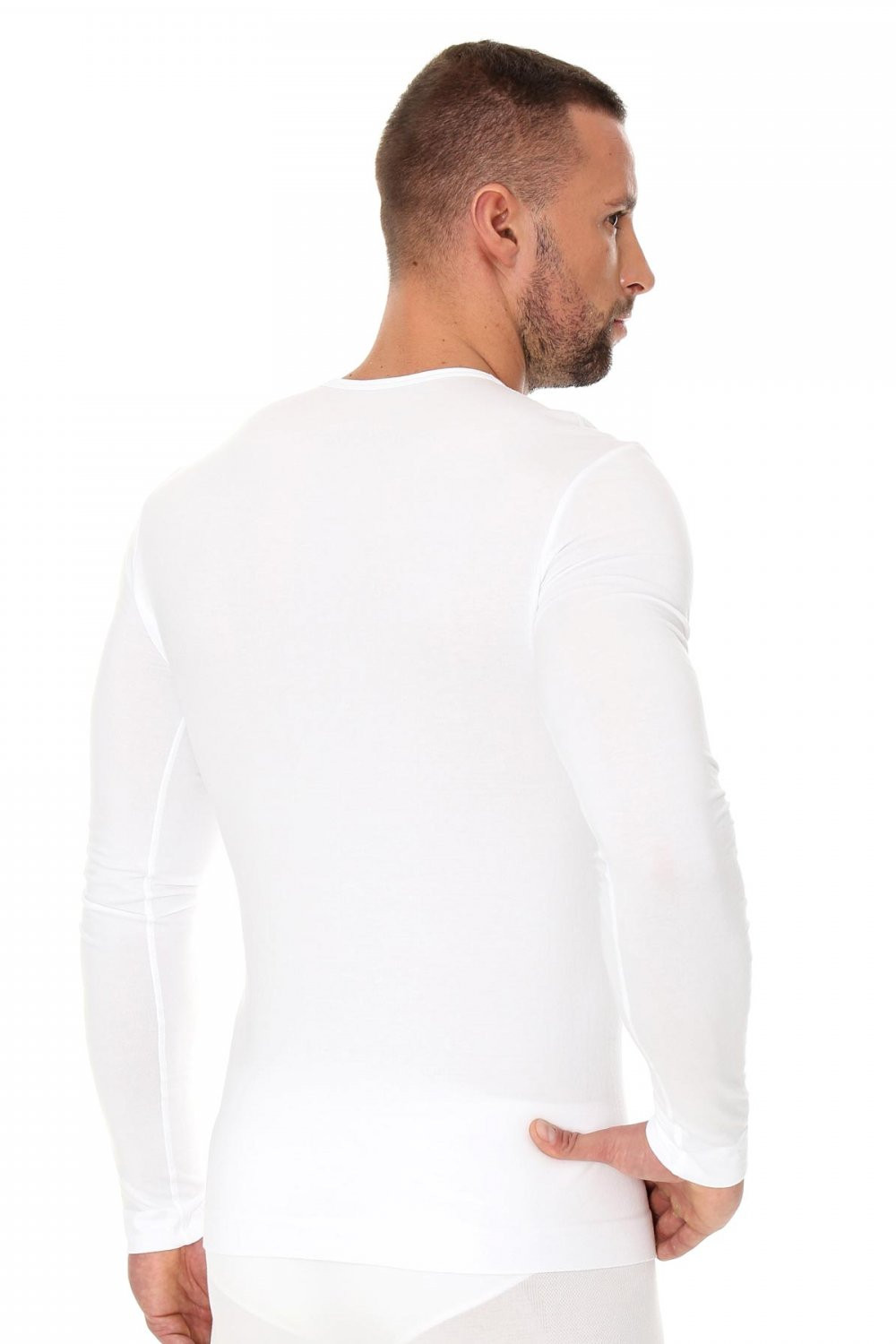 Pánské tričko model 16247111 white - Brubeck Barva: Bílá, Velikost: L