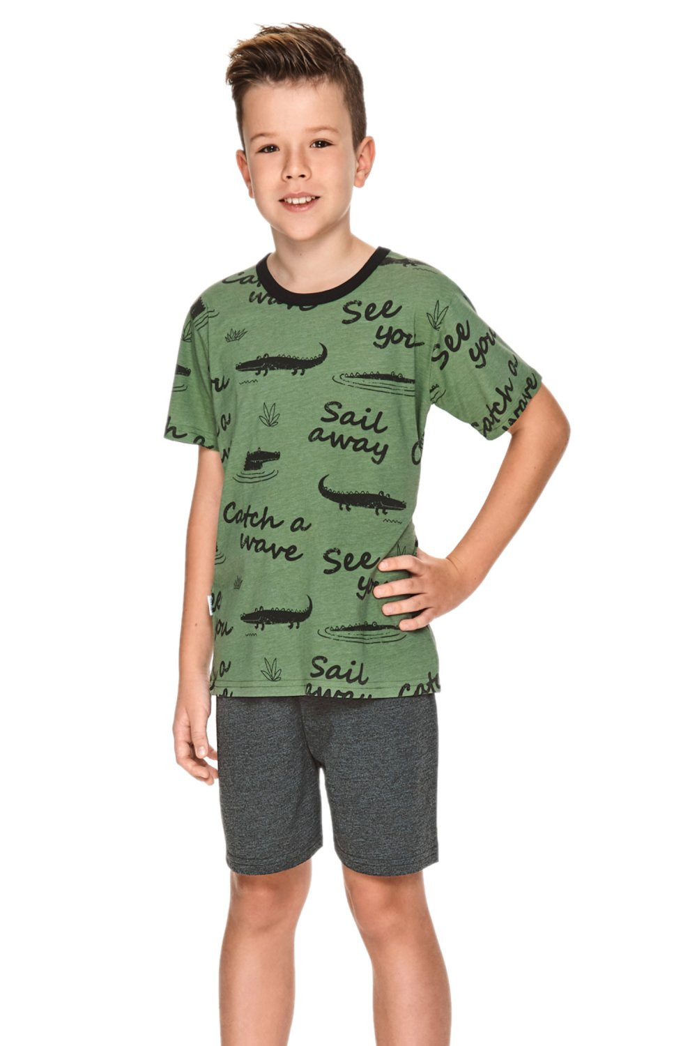 Chlapčenské pyžamo 2745 Luka - TARO zelená 122