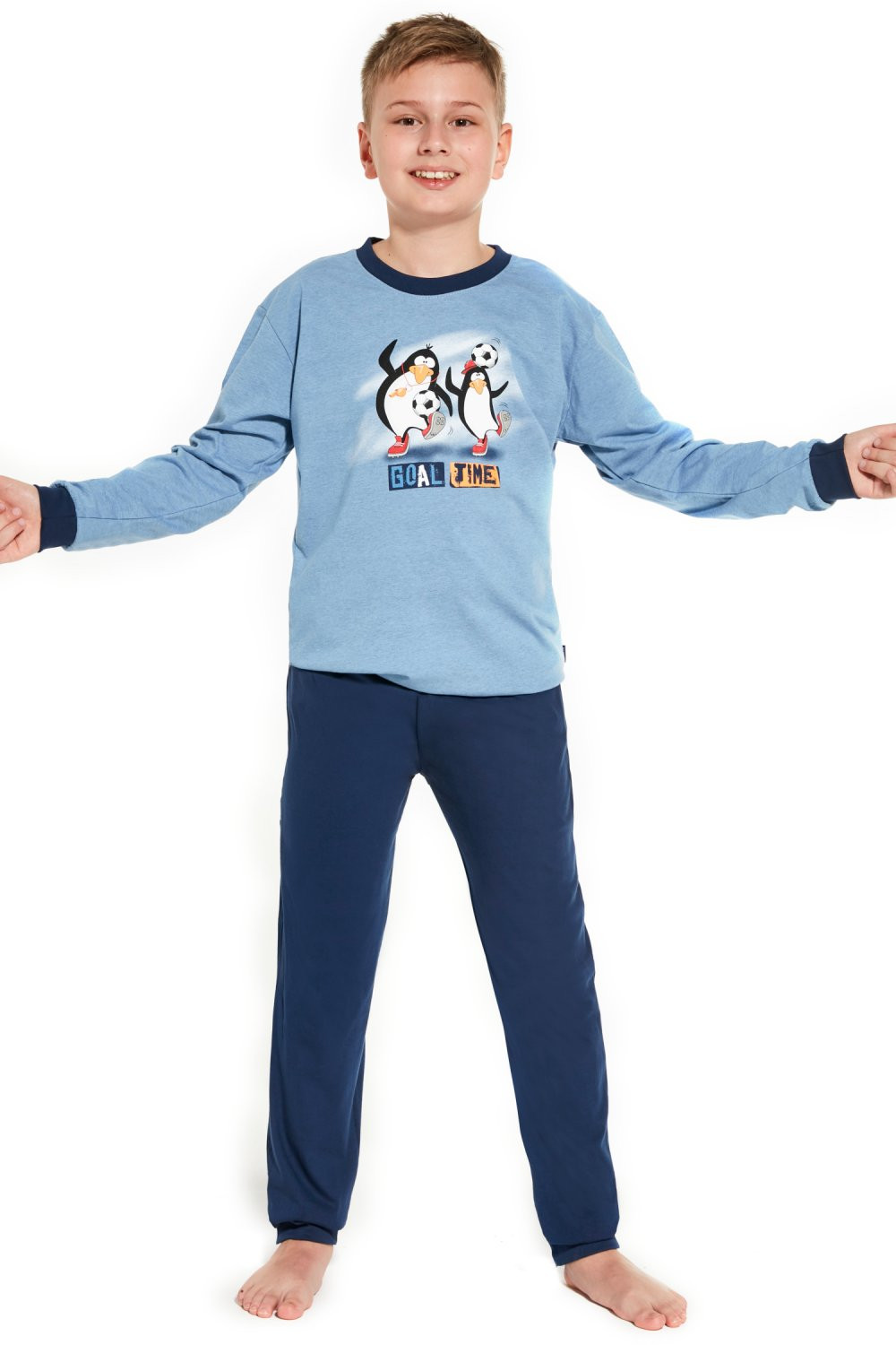 Chlapecké pyžamo model 17908512 Goal světle modrá 98/104 - Cornette