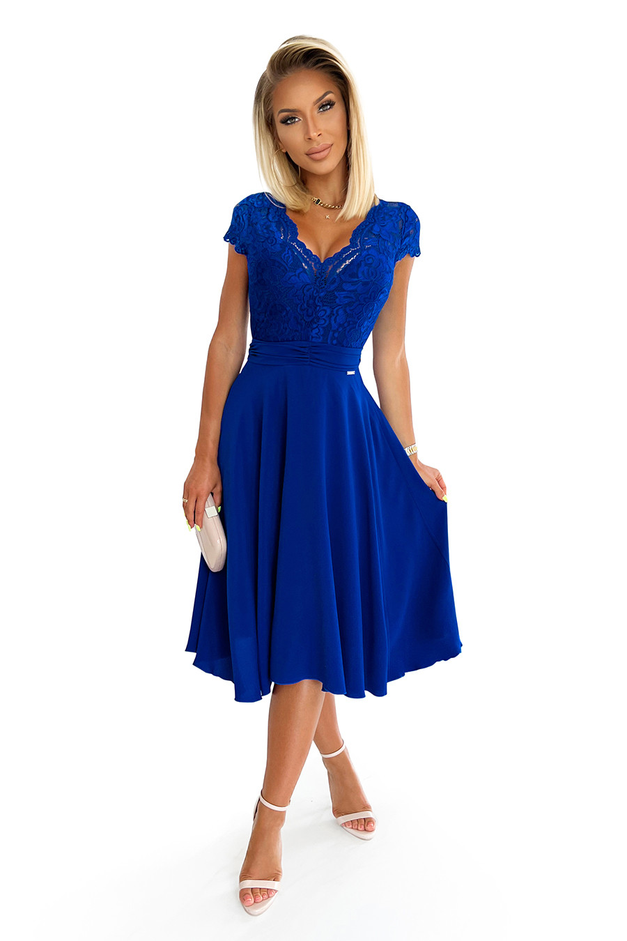 Dámské šaty 381-3 LINDA - NUMOCO královská modrá M