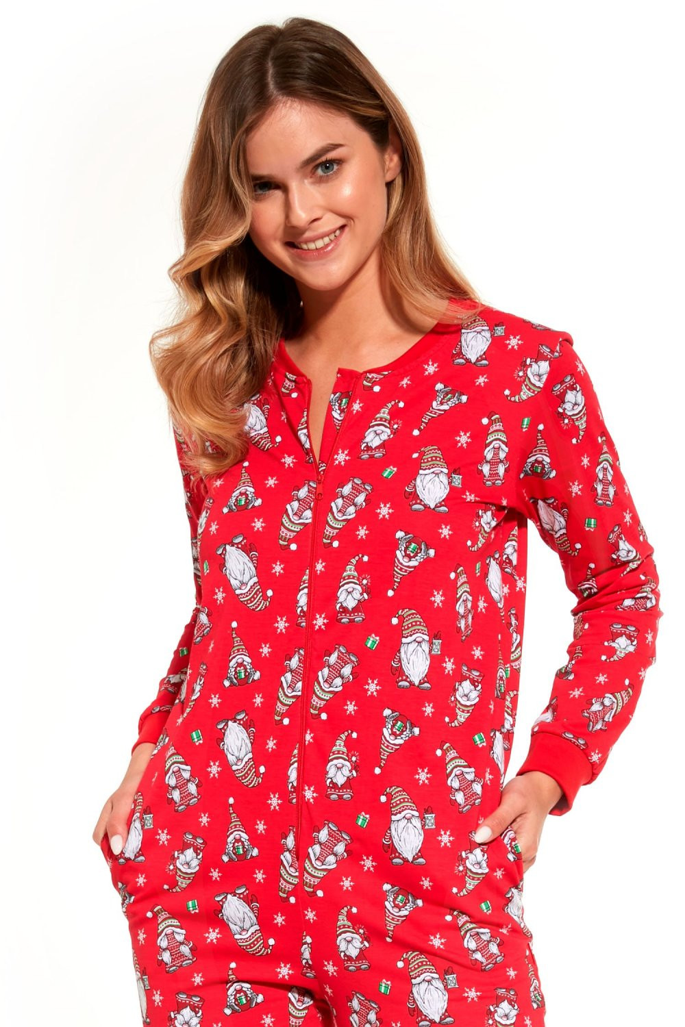Dámské pyžamo 786/307 Gnomes2 - CORNETTE červená XL