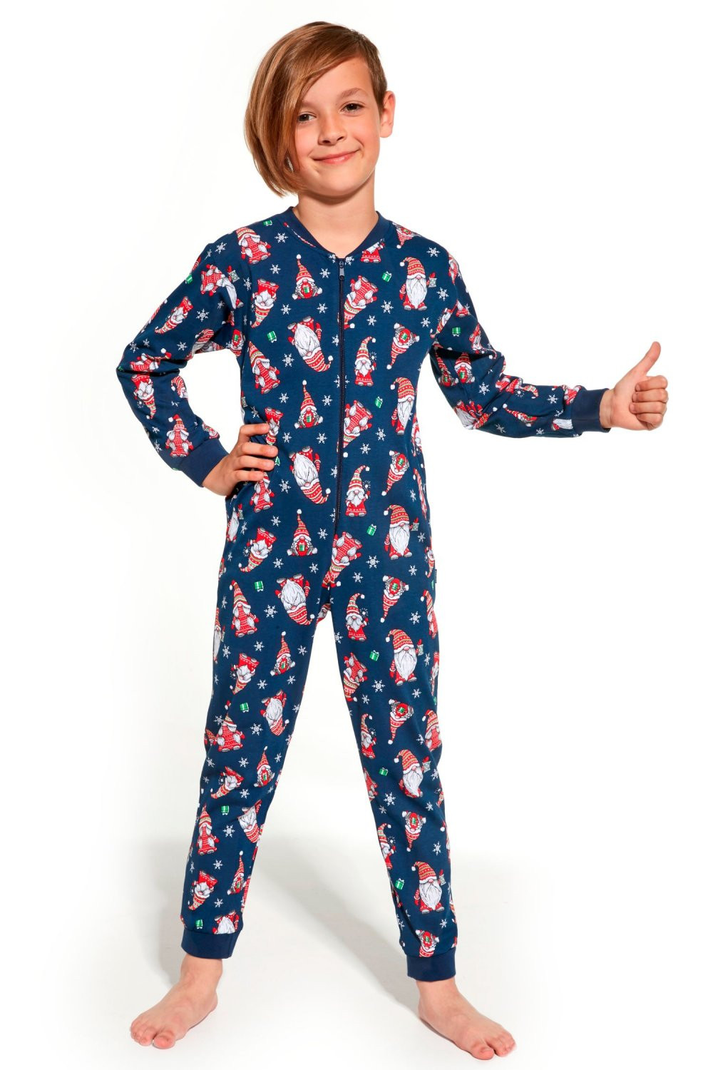 Chlapecké pyžamo model 17809180 - Cornette Barva: tmavě modrá, Velikost: 158/164