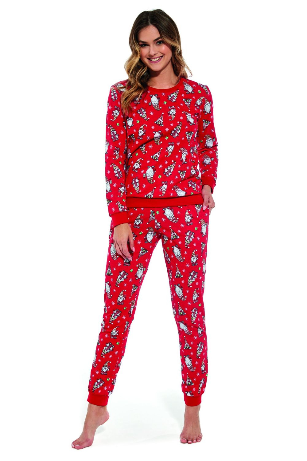 Dámské pyžamo 163/335 Gnomes3 - CORNETTE červená XL