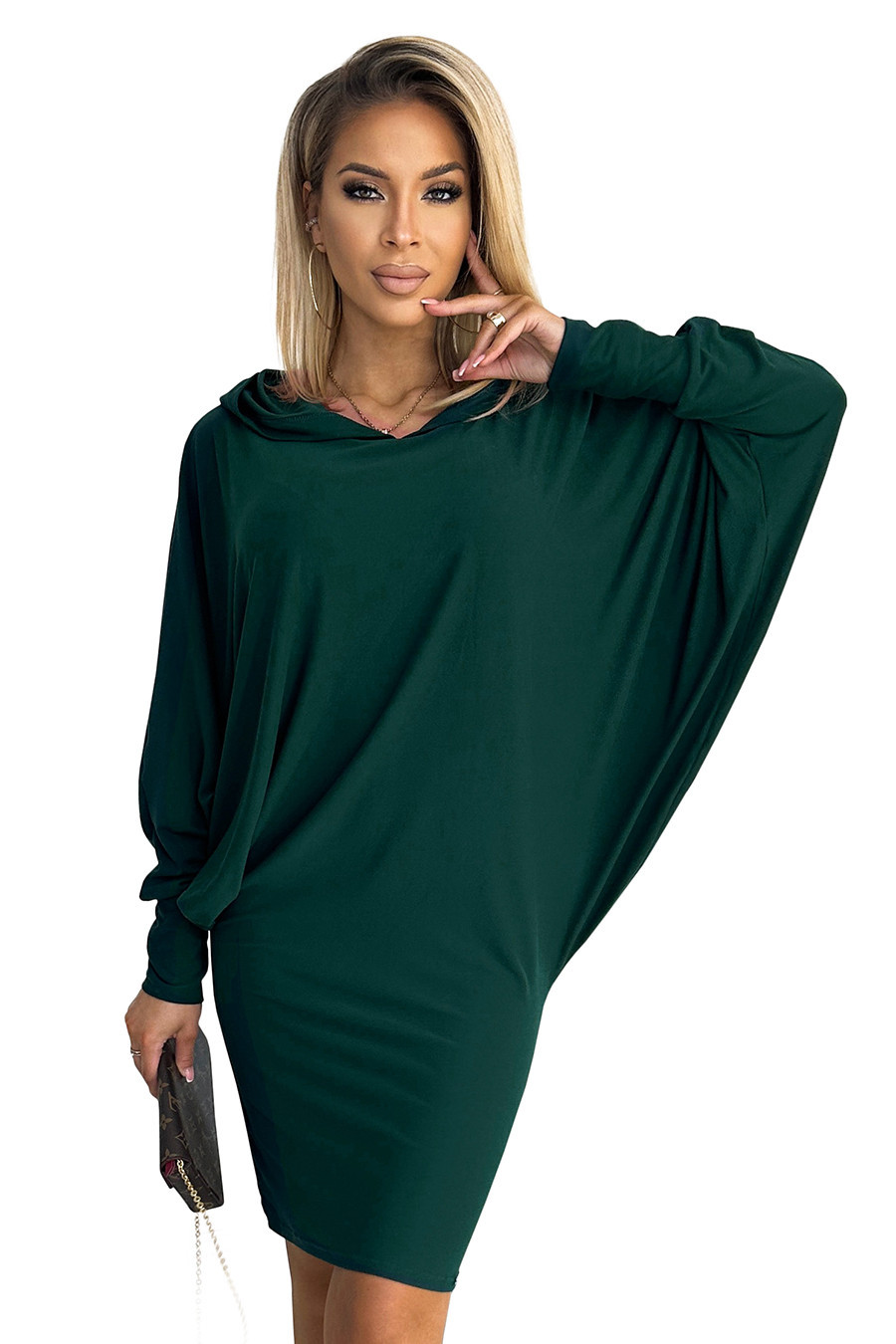 Dámské šaty 400-1 - NUMOCO Zelená L/XL