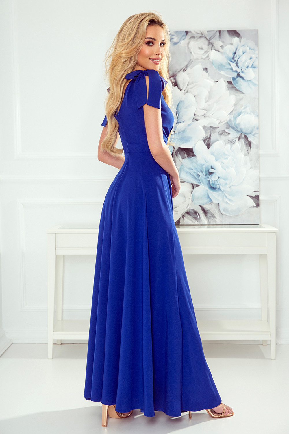 Dámské šaty 405-2 ELENA - NUMOCO královská modrá XL