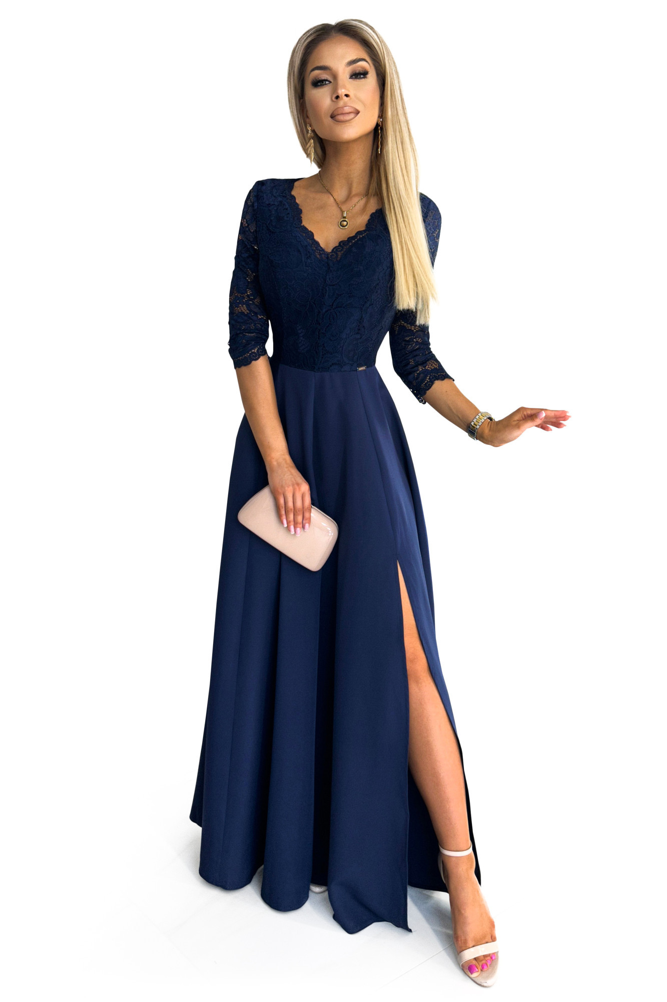 Dámské šaty 309-6 Amber - NUMOCO tmavě modrá S