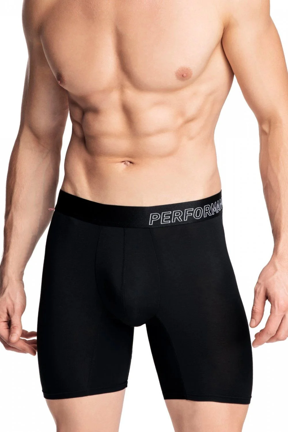 Pánske boxerky 1181 Noha dlhá čierna - Atlantic černá XXL