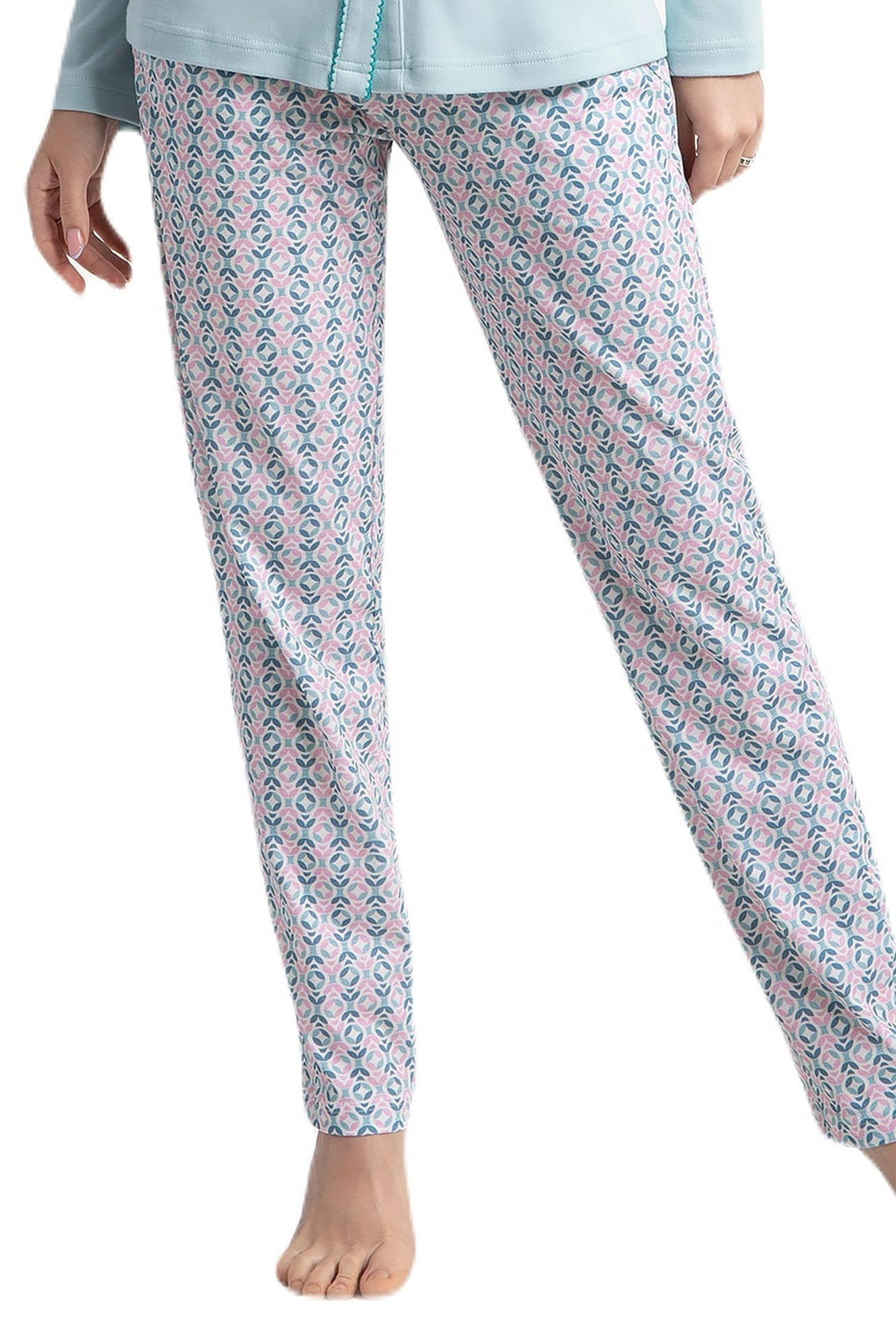 Dámské pyžamo 599 mint plus - Luna mátová 3XL