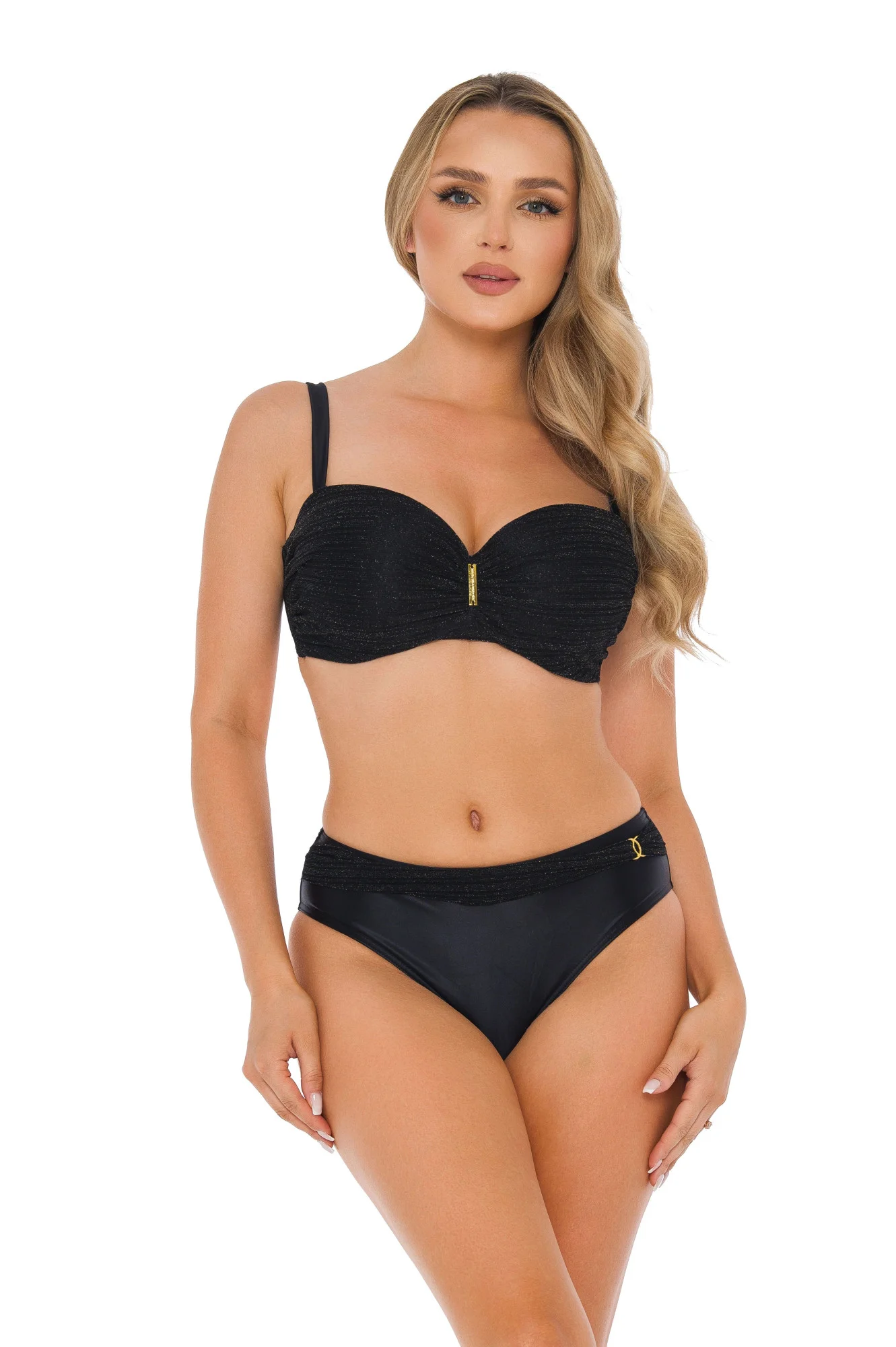 Dámske dvojdielne plavky Lucerne1 black - SELF černá 65/C