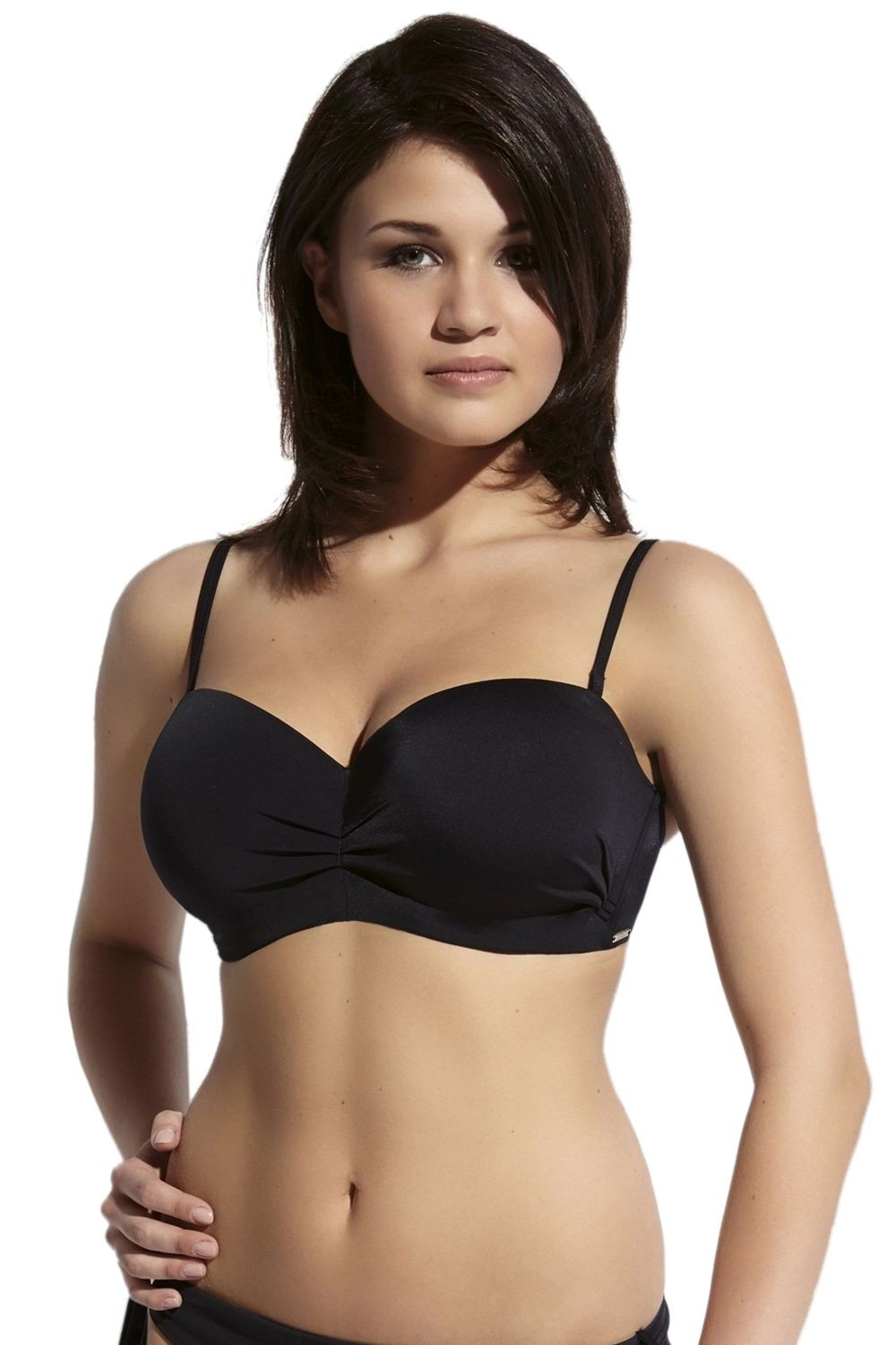 Vrchný diel plaviek Beach Balconette - KRIS LINE černá 80/F