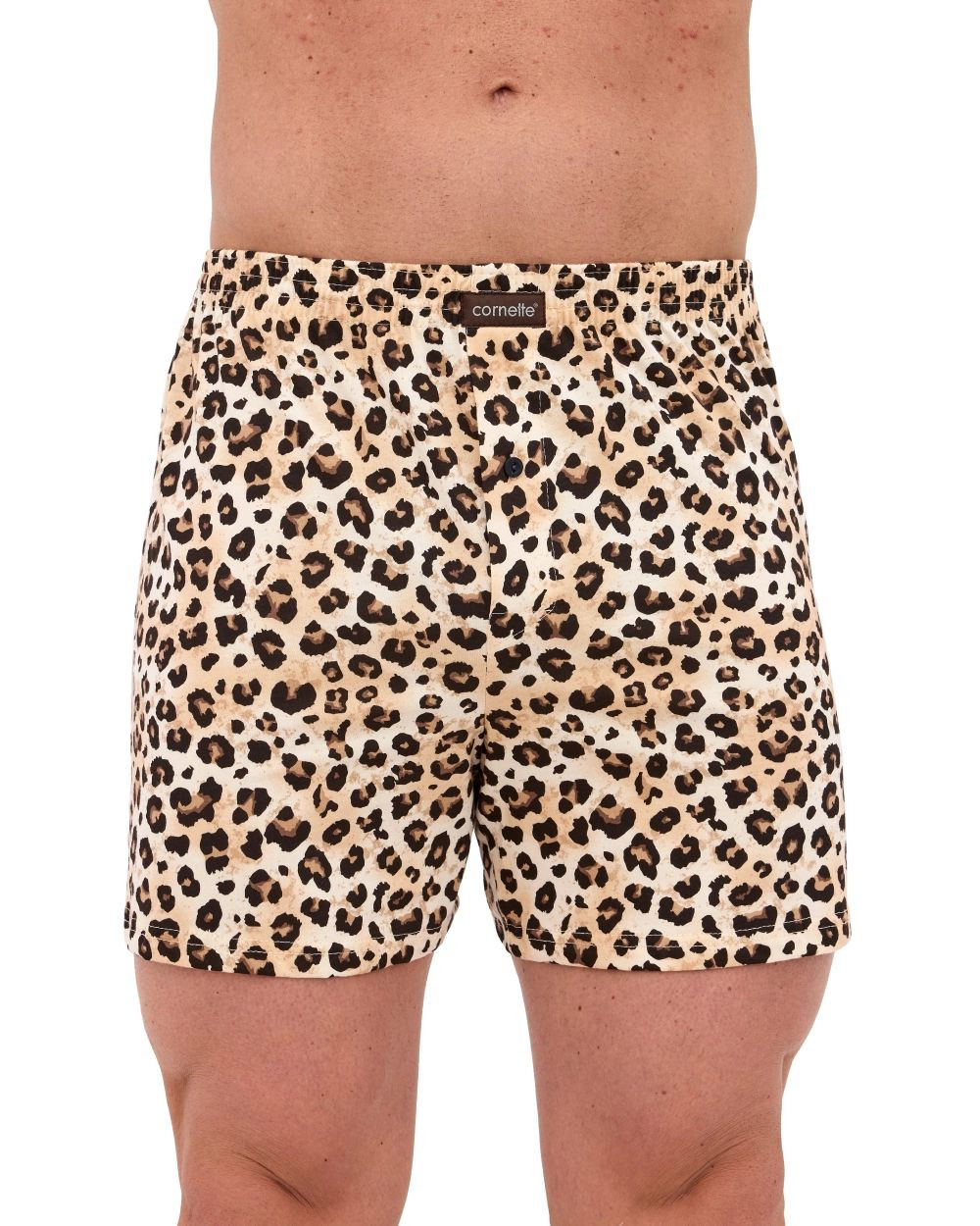 Pánske šortky 001/181 Classic - CORNETTE Béžová XL