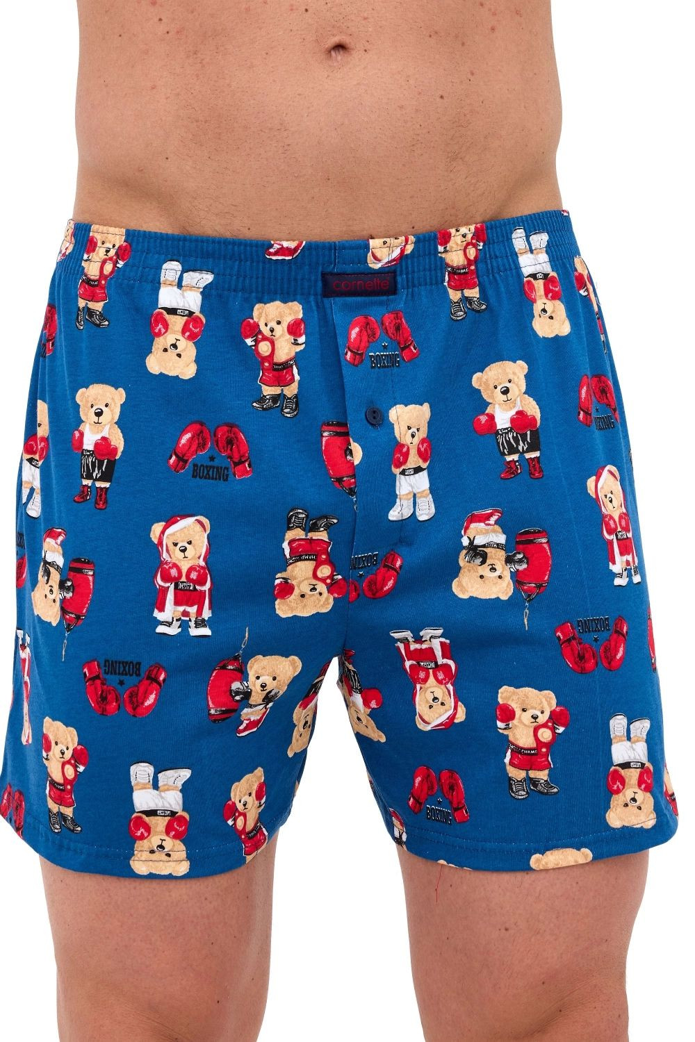 Pánske šortky 001/179 Classic - CORNETTE tmavě modrá XXL