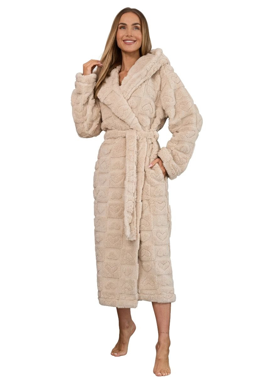 Dámsky župan 2554 Valentine - L&L Béžová M