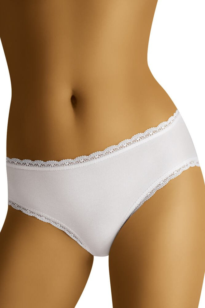 Dámské klasické bavlněné kalhotky model 14968334 bílé - Wolbar Barva: bílá, Velikost: XL