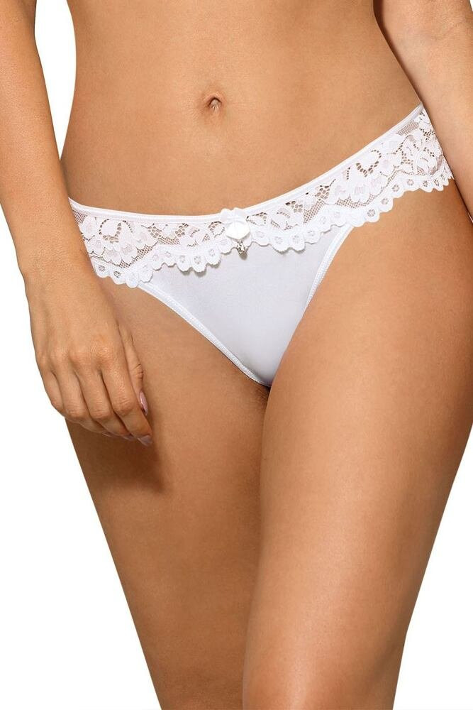 Krajkové dámské kalhotky model 8733522 bílé - Roza Barva: bílá, Velikost: XL