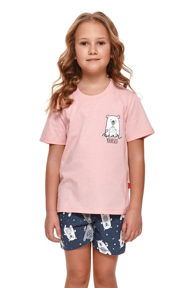 Dívčí pyžamo Bear růžové růžová 122/128