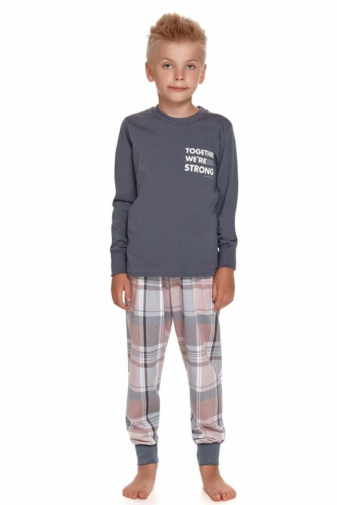 Chlapecké pyžamo model 15911794 tmavě šedé 110/116 - DN Nightwear