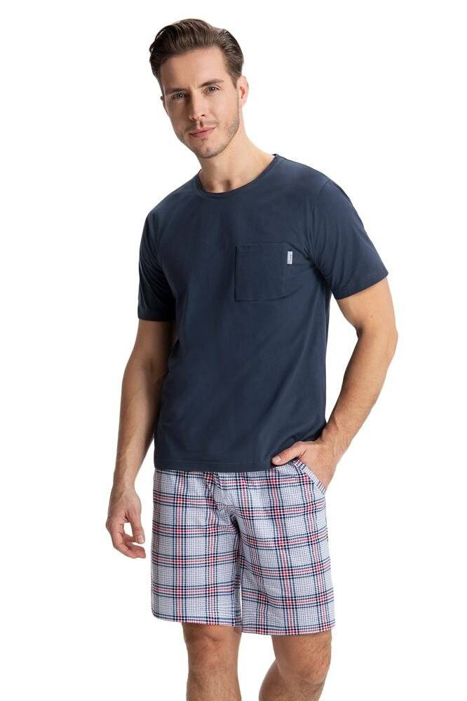 Pánské pyžamo Jonas modré Barva: modrá, Velikost: XL