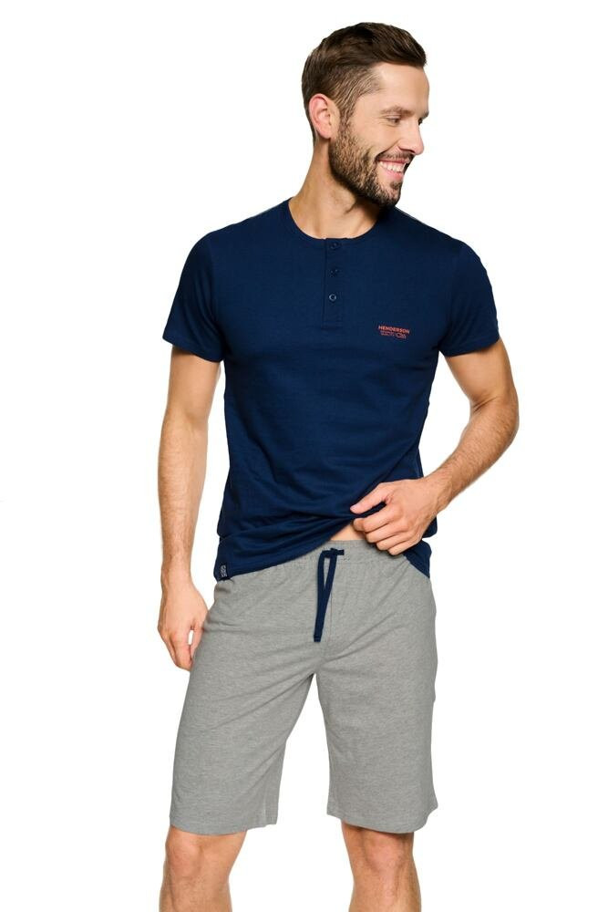 Pánské pyžamo model 17202496 modré XL - Henderson
