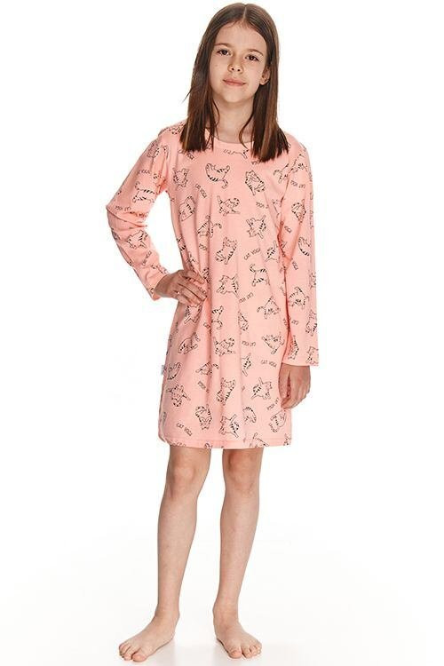 Dívčí noční košile lososová model 17627938 - Taro Barva: růžová, Velikost: 104