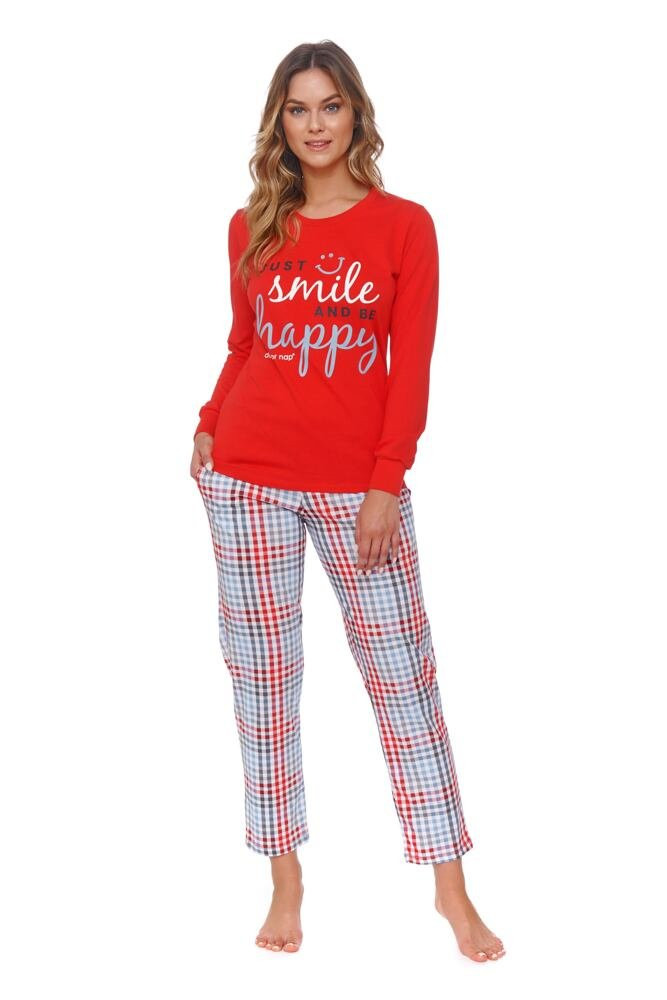 Dámské pyžamo Flow červené model 17627962 L - DN Nightwear