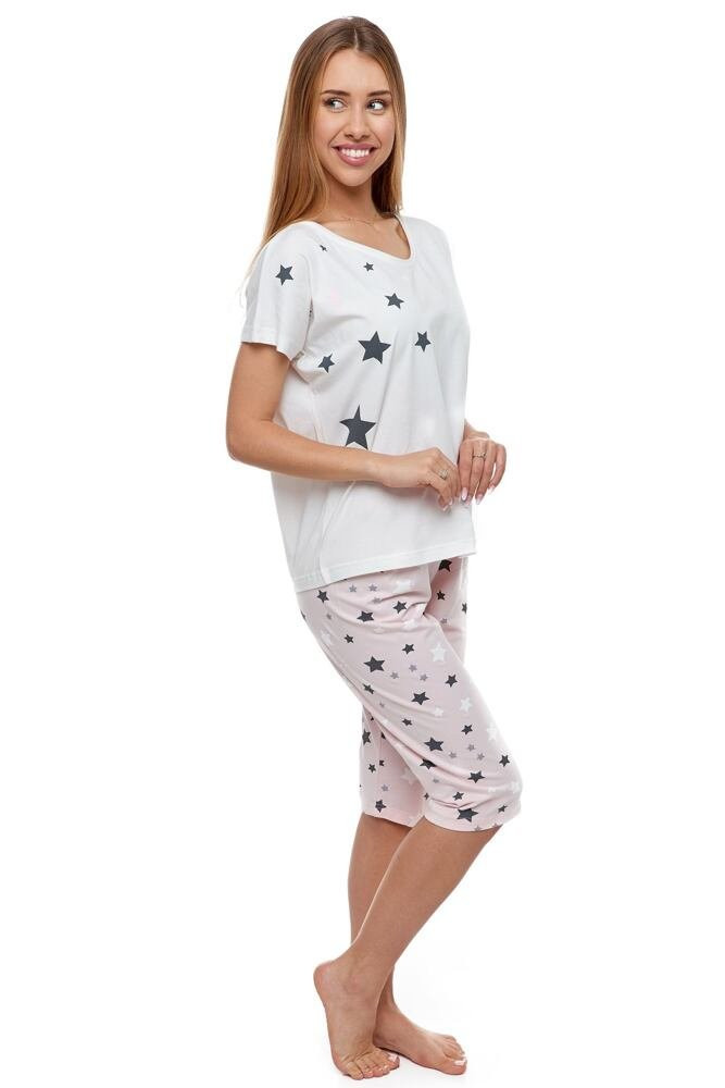 Dámské pyžamo Orion bílé s hvězdami bílá XL
