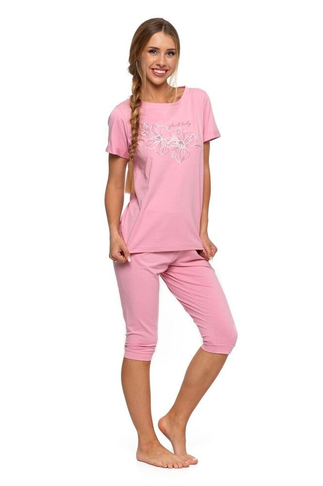 Dámské pyžamo Plant Lady růžové Barva: růžová, Velikost: M