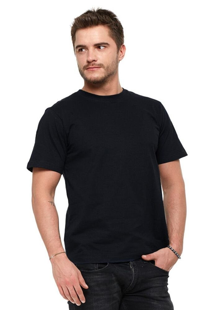 Pánské bavlněné tričko Basic černé M