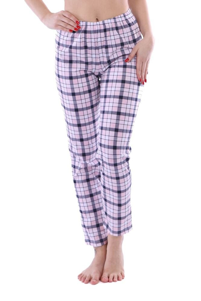 Dámské kalhoty na spaní Magda růžovo-šedé Barva: růžová, Velikost: L