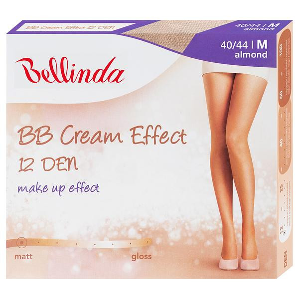 BB cream pančuchy s make up efektom BB CREAM 12 DEN - Bellinda - amber L