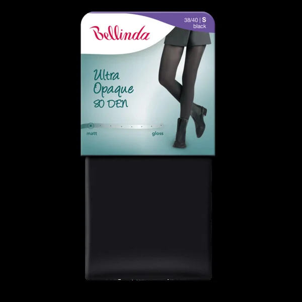 Neprůhledné punčochové kalhoty ULTRA OPAQUE 80 DEN - BELLINDA - modrá S (obrázek 3)