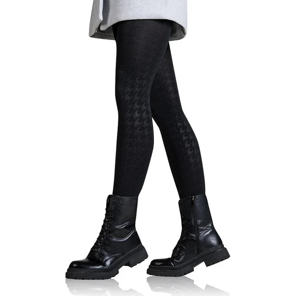 Dámské zimní punčocháče, extra hřejivé WINTER 100 DEN - BELLINDA - animal print L (obrázek 5)
