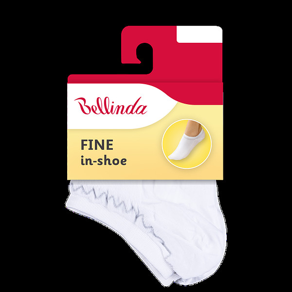 Dámske nízke ponožky FINE IN-SHOE SOCKS - Bellinda - biela 35 - 38
