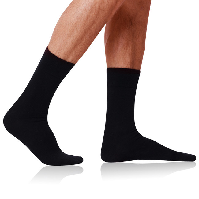 Pánské bavlněné ponožky COTTON MAXX MEN SOCKS - BELLINDA - černá 39 - 42