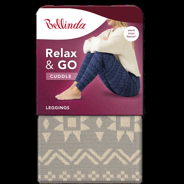 Dámské zimní legíny RELAX & GO CUDDLE LEGGINGS - BELLINDA - tmavě modrá M (obrázek 3)