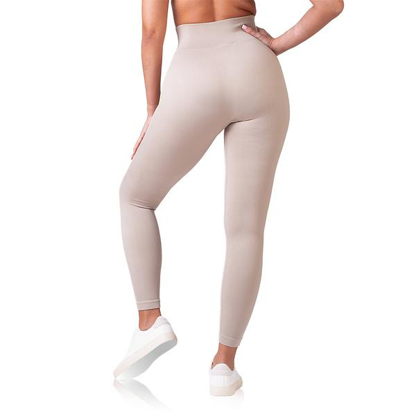 Dámské módní legíny RELAX & GO RIB OPTIC LEGGINGS - BELLINDA - taupe L (obrázek 3)