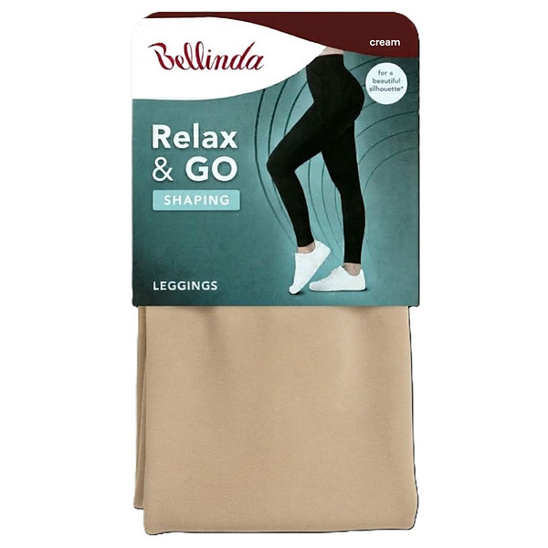 Formující dámské legíny RELAX & GO SHAPING LEGGINGS - BELLINDA - smetanová L