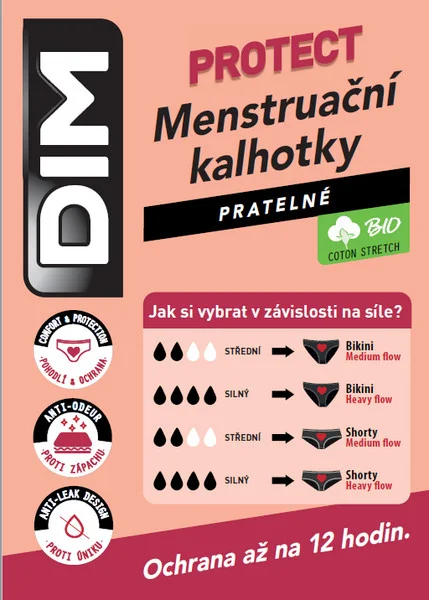 Noční i denní menstruační kalhotky MENSTRUAL SLIP STRONG - BELLINDA - černá S (obrázek 4)