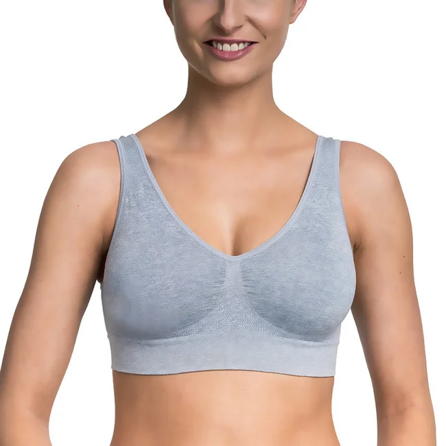 Dámská podprsenka bez kostic sportovního typu EASY BRA - BELLINDA - šedá XL (obrázek 4)