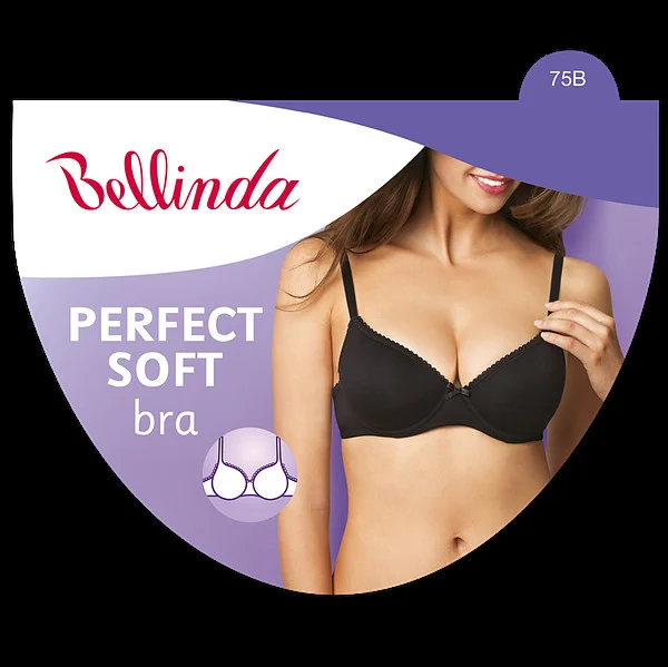 Dámská měkká vyztužená podprsenka PERFECT SOFT BRA - BELLINDA - černá 85 B (obrázek 5)