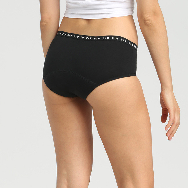 Menstruační kalhotky (boxerky) DIM MENSTRUAL BOXER - DIM - černá L