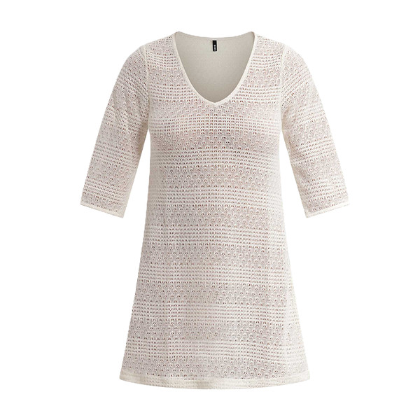 Dámské plážové šaty model 22206189 DRESS  bílá - DIM Velikost: S