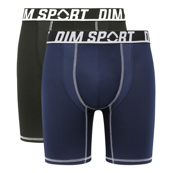 Pánské sportovní boxerky 2 ks DIM SPORT LONG BOXER 2x - DIM SPORT - černá XL