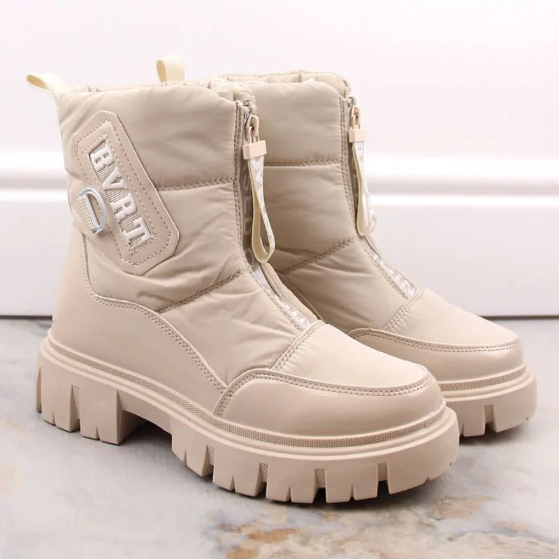 Filippo W PAW498B béžové zateplené snežnice na zips 40