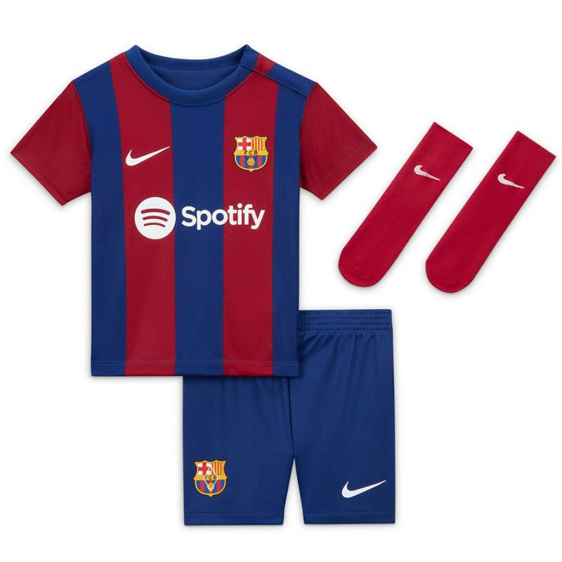 Nike FC Barcelona 2023/24 Home Jr fotbalový set DX2815-456 dětské 96 cm