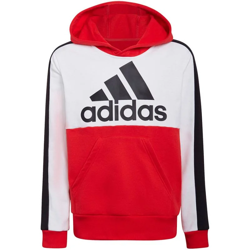 Mikina adidas Colorblock Fleece Hoodie Jr HC5657 116cm (obrázek 4)