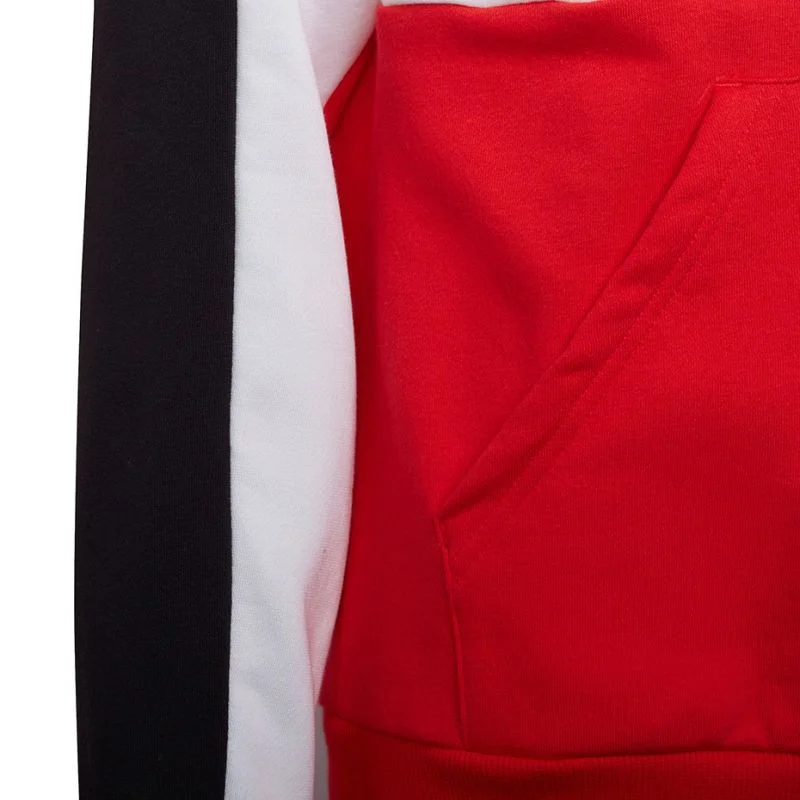 Mikina adidas Colorblock Fleece Hoodie Jr HC5657 116cm (obrázek 11)